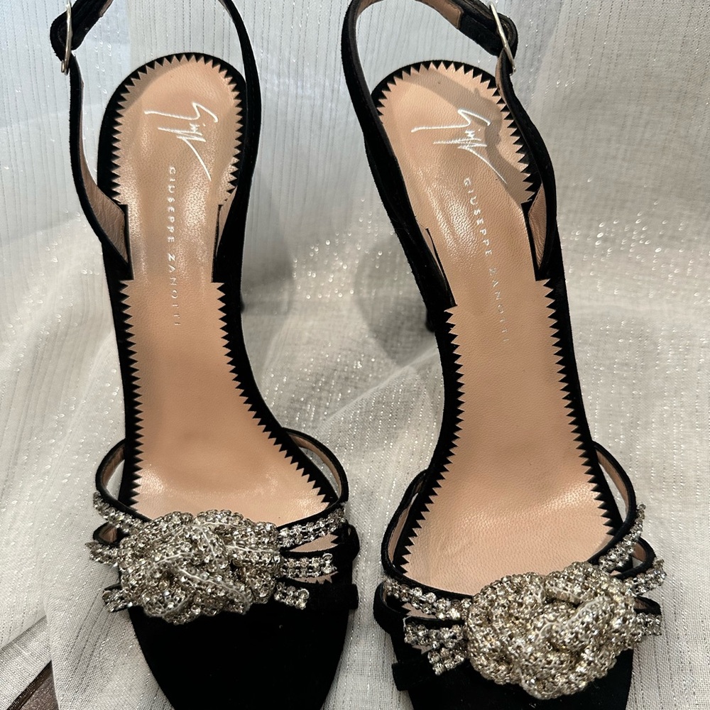 GIUSEPPE ZANOTTI FOR WOMEN DIAMOND KNOTT HEELS